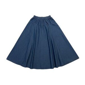 Baby O Black Tiered Maxi Skirt - Women's Size Large - Long Flowy Boho Style